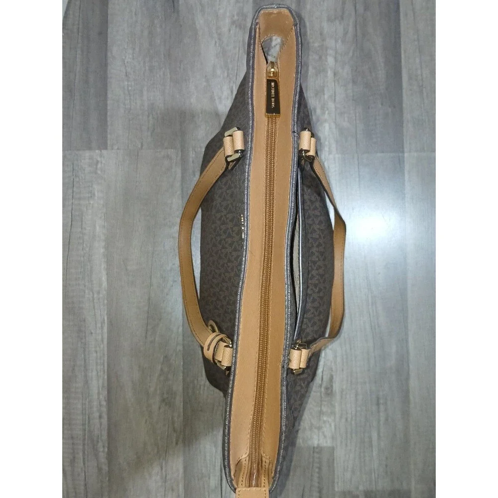 Michael Kors Brown Logo Tote Shoulder Bag